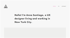 Desktop Screenshot of annasantiago.com